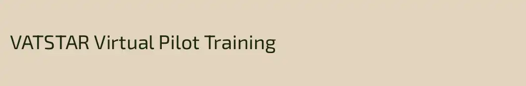 VATSTAR Virtual Pilot Training